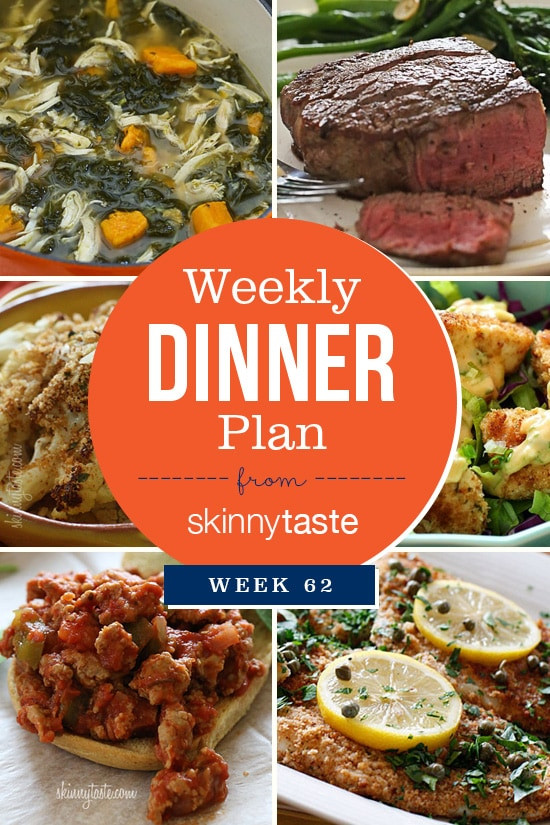 Best Tasting Frozen Dinners 2017
 Skinnytaste Dinner Plan Week 62