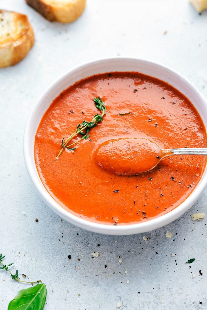 Best Tomato Soup
 The BEST EVER Roasted Tomato Basil Soup