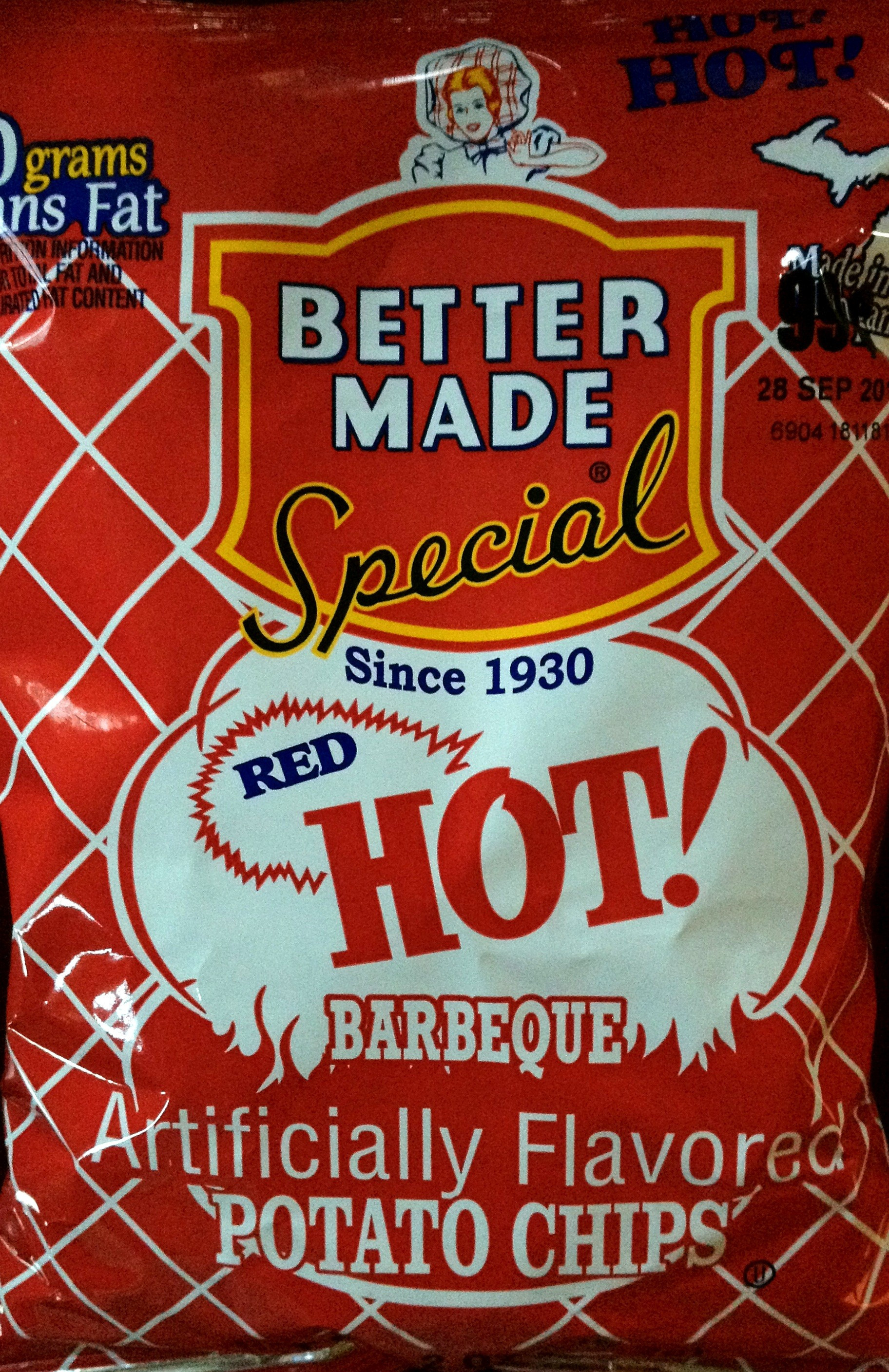 Better Made Potato Chips
 Better Made – Red Hot Barbeque Potato Chips