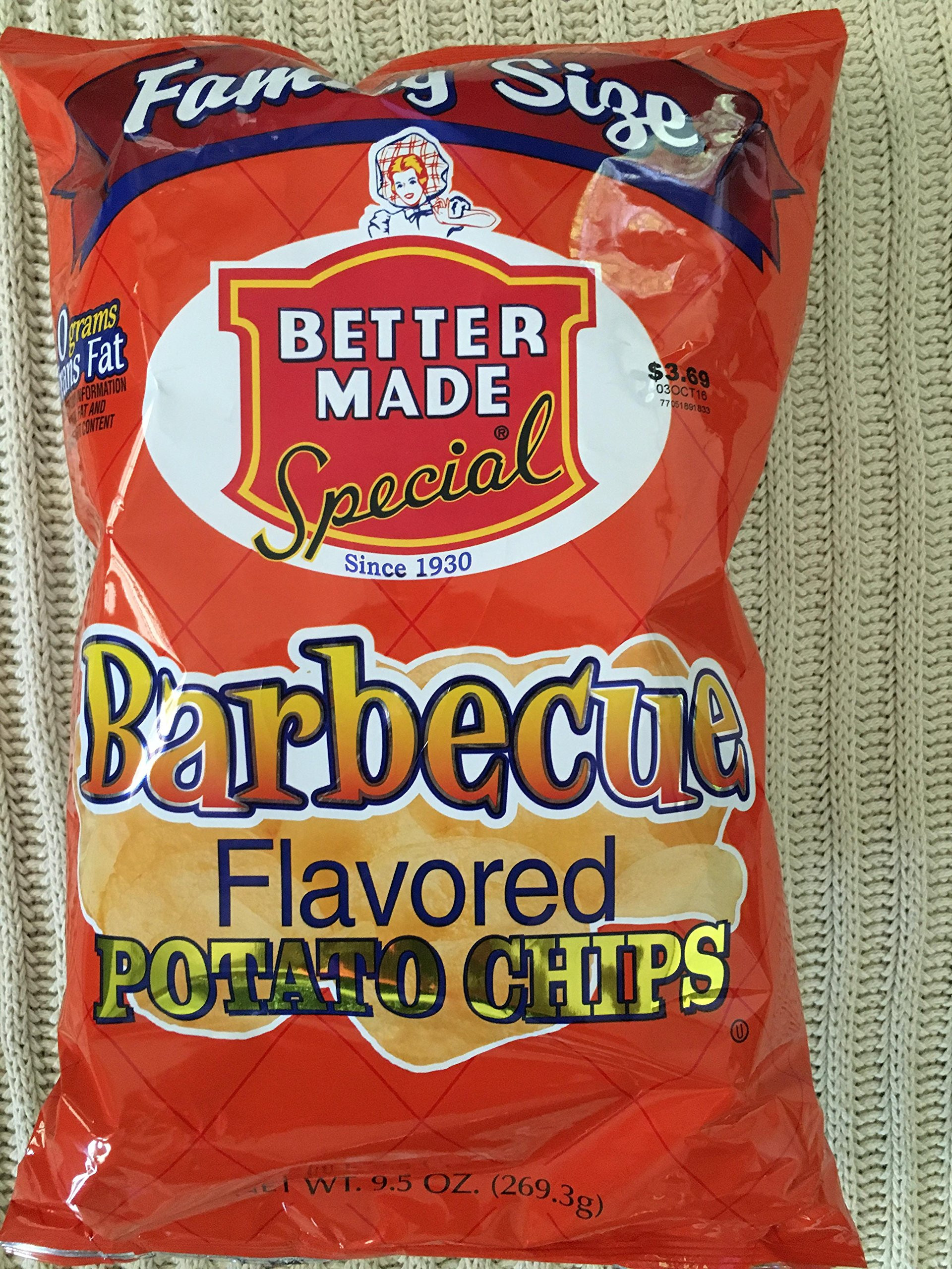 Better Made Potato Chips
 Amazon Better Made sweet BBQ flavored potato chips