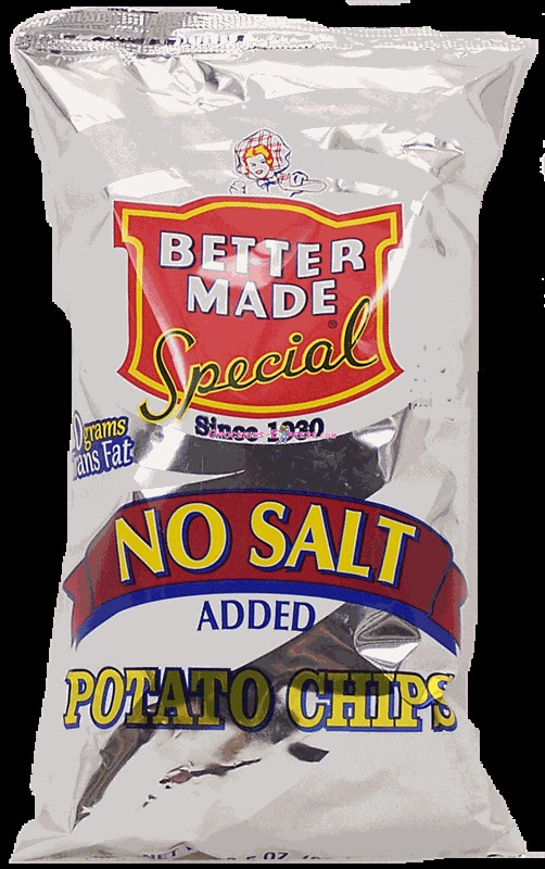 Better Made Potato Chips
 Real Potato Chips No Salt Added Potato Chips Better