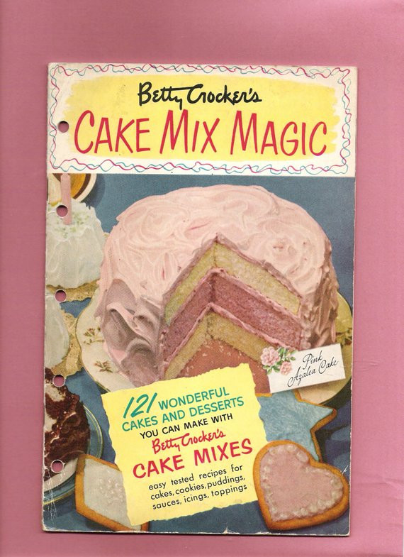 Betty Crocker Cake Mix Recipes
 Betty Crocker Vintage 1951 Pink Cake Mix Magic Recipe