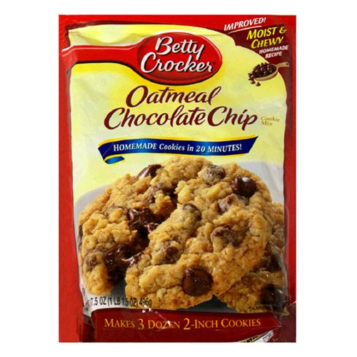 Betty Crocker Oatmeal Chocolate Chip Cookies
 Betty Crocker Oatmeal Chocolate Chip Cookie Mix $1 80 17
