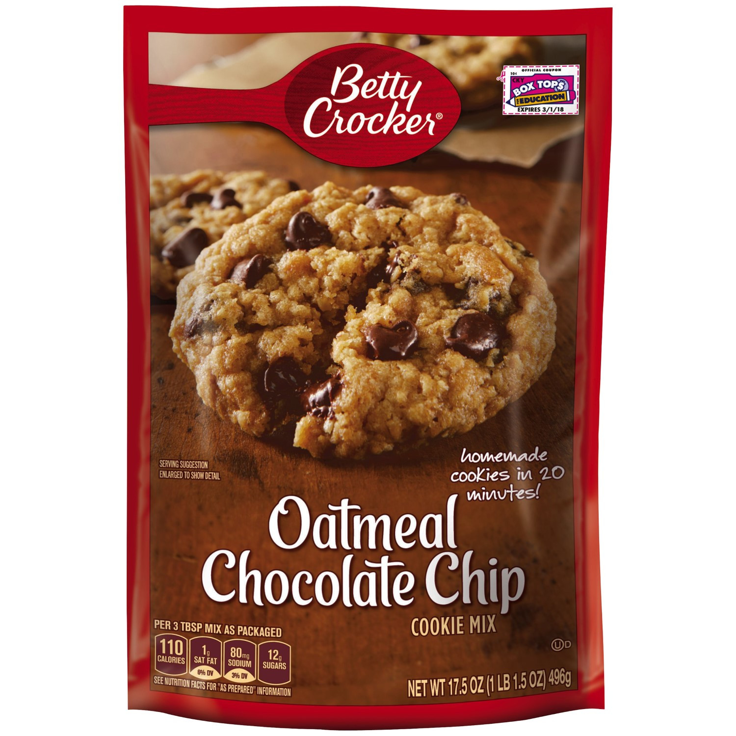 Betty Crocker Oatmeal Chocolate Chip Cookies
 Betty Crocker Cookie Mix Homemade Oatmeal Chocolate Chip