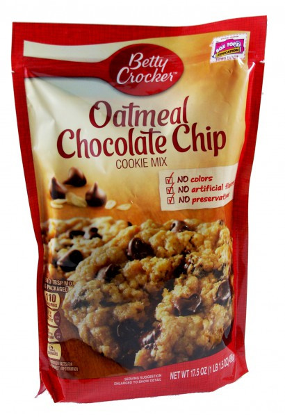 Betty Crocker Oatmeal Chocolate Chip Cookies
 Betty Crocker Oatmeal Chocolate Chip Cookie Mix 496 g