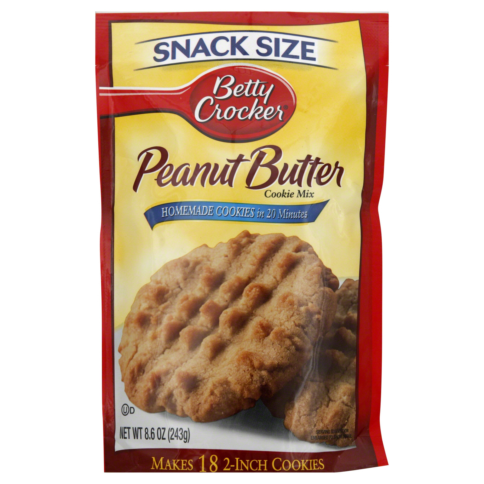 Betty Crocker Peanut Butter Cookies
 Betty Crocker Cookie Mix Peanut Butter Snack Size 8 60 oz