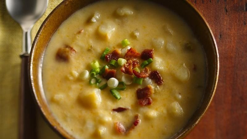 Betty Crocker Potato Soup
 Slow Cooker Cheesy Potato Soup recipe from Betty Crocker