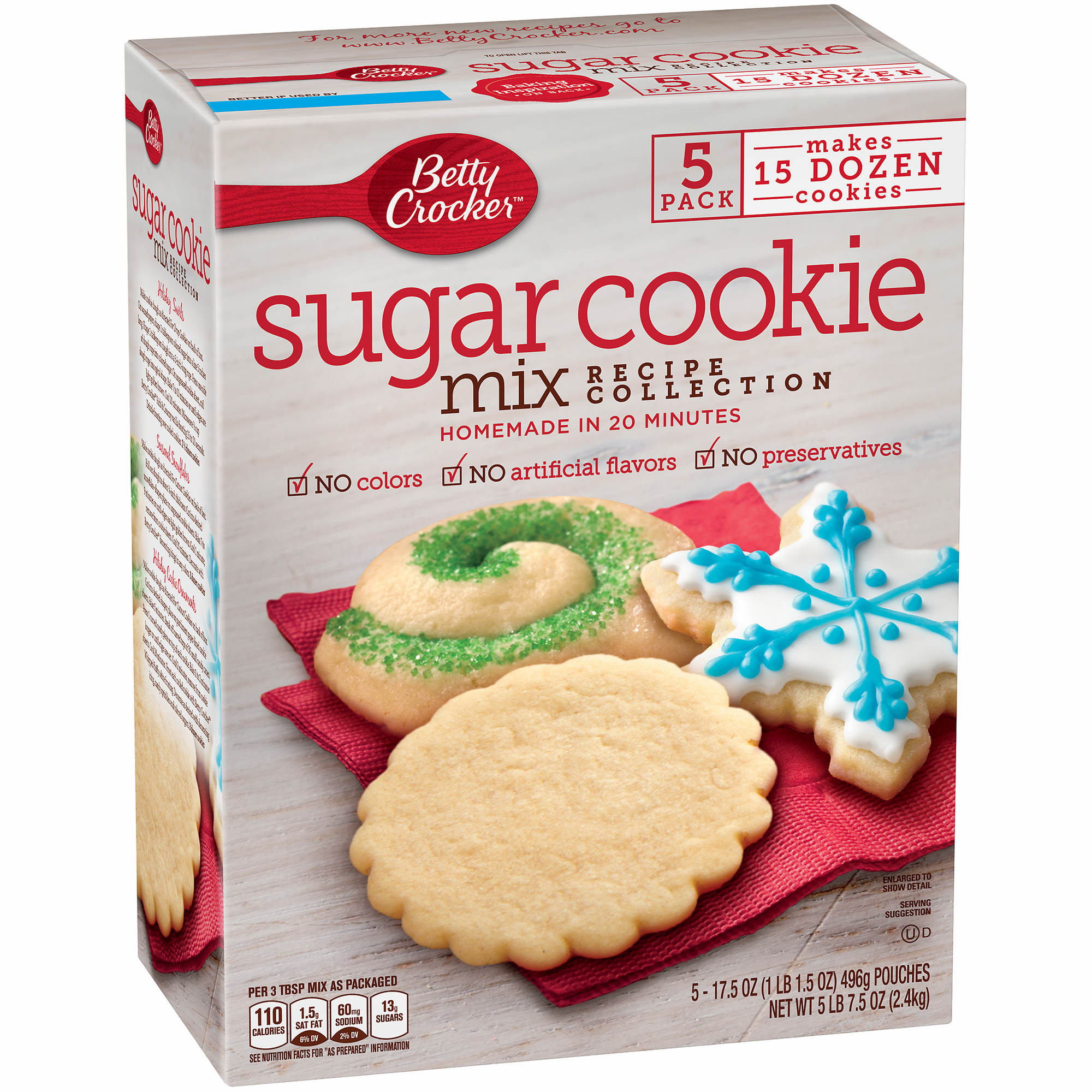 Betty Crocker Sugar Cookies
 Betty Crocker Sugar Cookie Mix 5 ct 17 5 oz BJ s