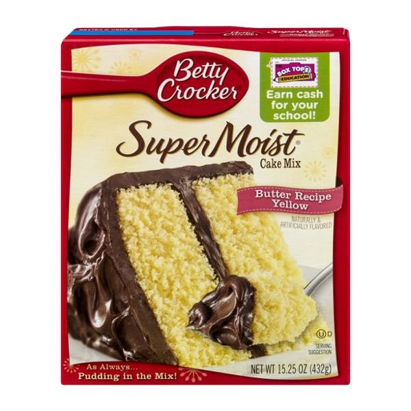 Betty Crocker Yellow Cake Mix
 Betty Crocker Super Moist Butter Recipe Yellow Cake Mix