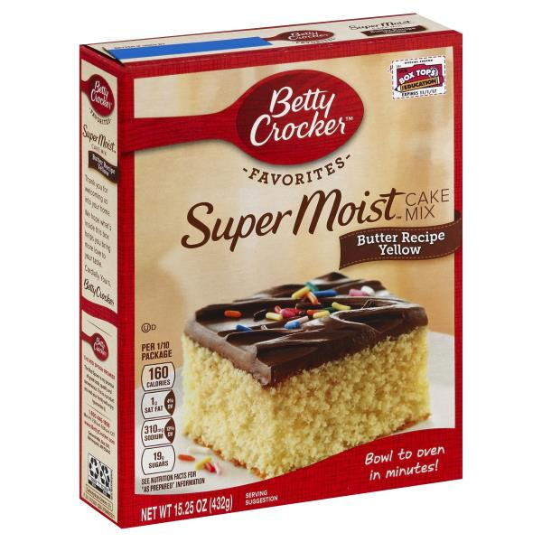 Betty Crocker Yellow Cake Mix
 Betty Crocker Super Moist Cake Mix Butter Recipe Yellow