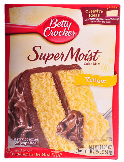 Betty Crocker Yellow Cake Mix
 Betty Crocker Super Moist Yellow Mix 517g Home Sick American