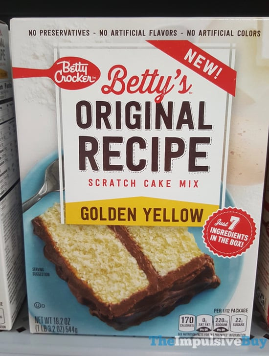 Betty Crocker Yellow Cake Mix
 SPOTTED ON SHELVES Betty Crocker Betty s Original Recipe