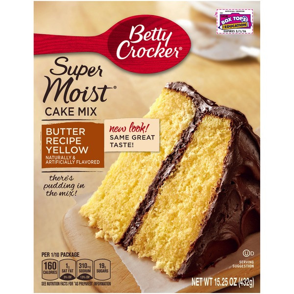 Betty Crocker Yellow Cake Mix
 Betty Crocker Favorites Super Moist Butter Recipe Yellow