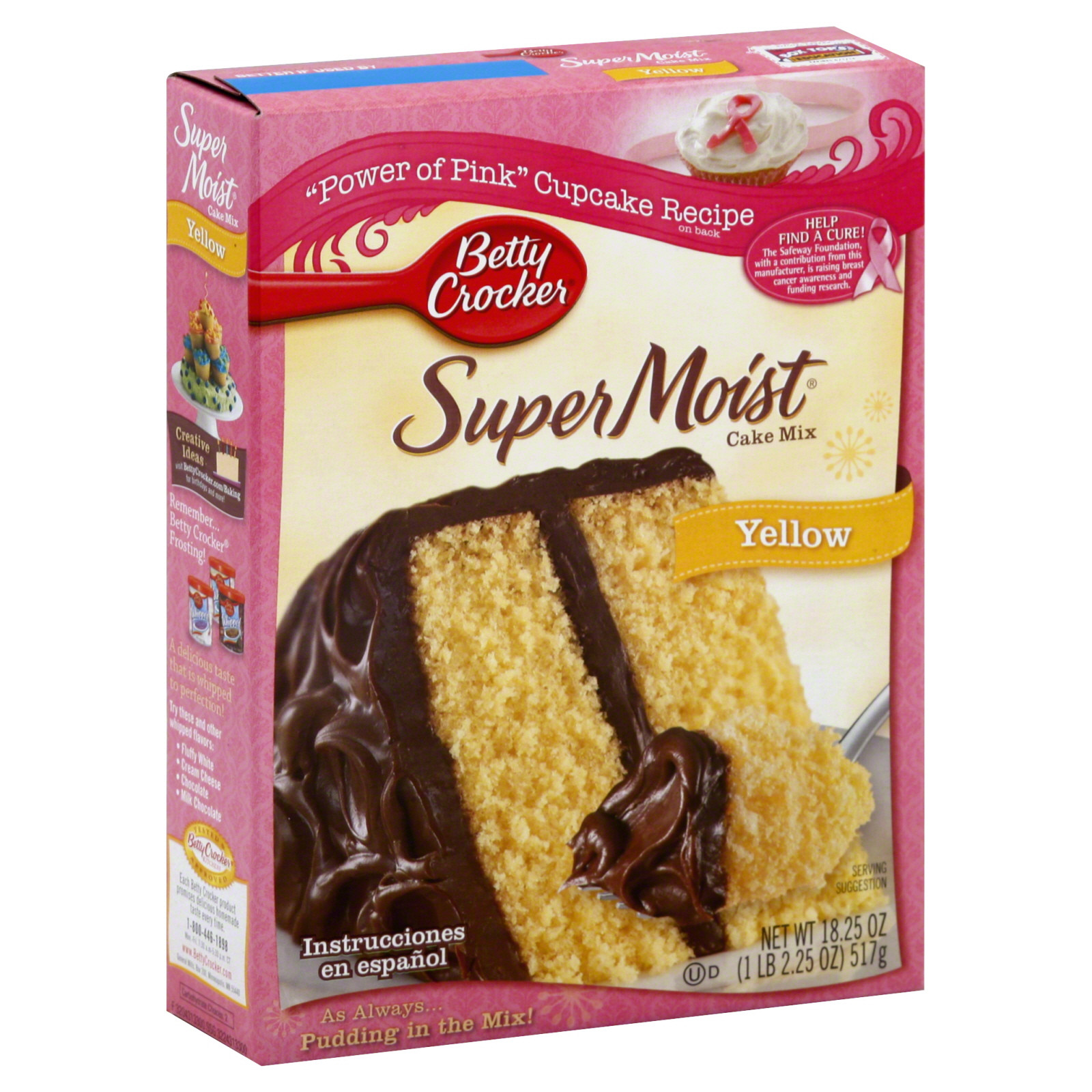Betty Crocker Yellow Cake Mix
 Betty Crocker Super Moist Cake Mix Yellow 18 25 oz 1 lb