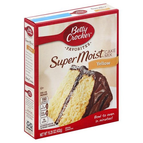 Betty Crocker Yellow Cake Mix
 Betty Crocker Favorites Super Moist Cake Mix Yellow 15 25 oz