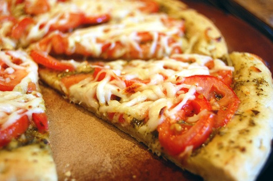 Big Tomato Pizza
 Pesto Tomato Pizza Eat at Home