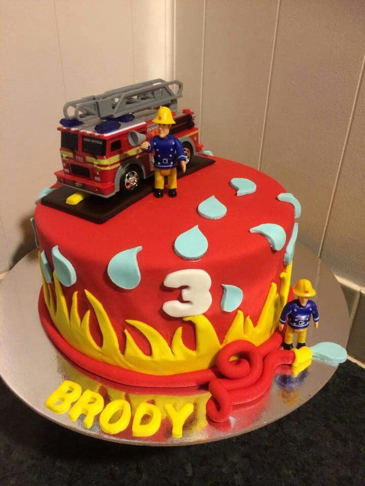 Birthday Cake Fire
 Fireman Sam cake MOM s BABY SHOWER Pinterest