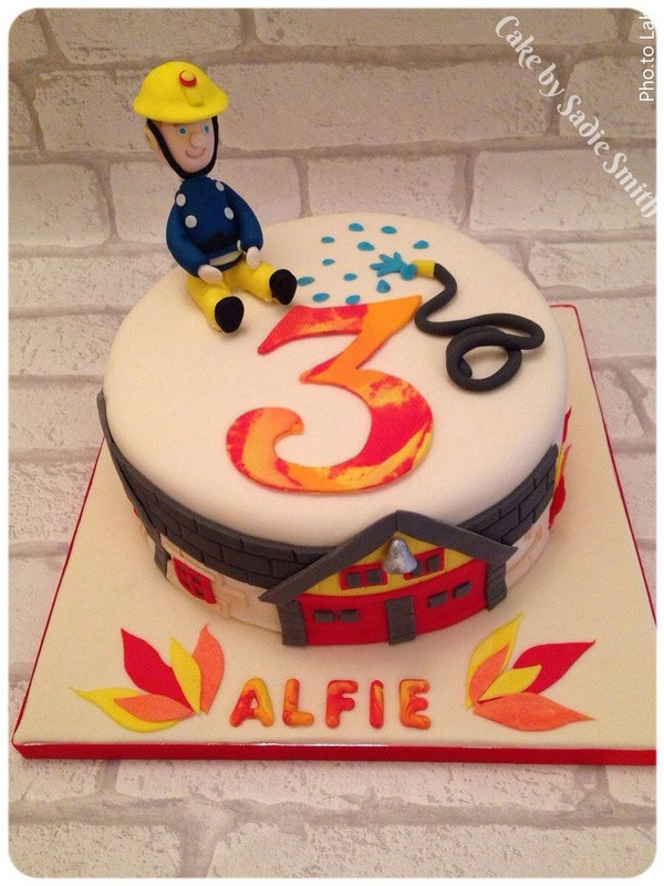 Birthday Cake Fire
 Fireman Sam Birthday Cake Cake by Sa Smith