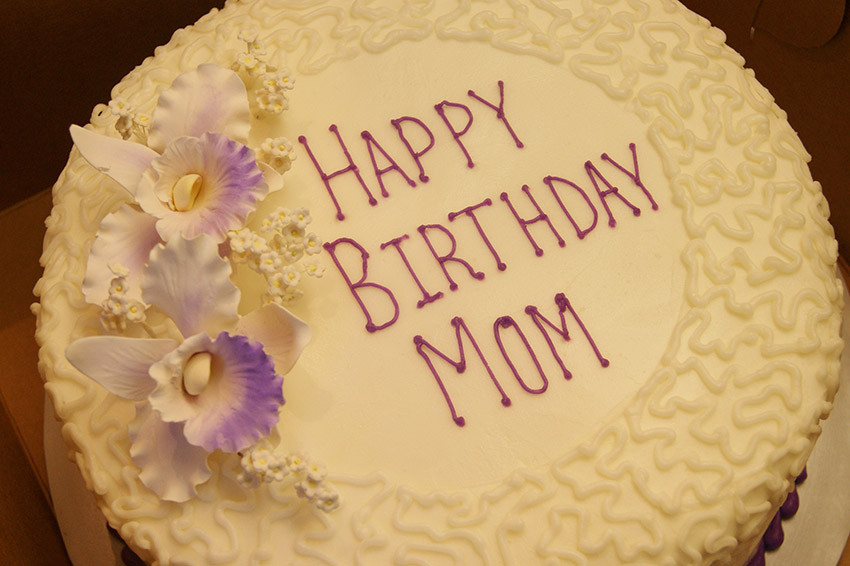 Birthday Cake For Mom
 Birthday cake for Mom with Mother s Wishes and Messages