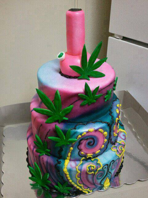 Birthday Cake Kush
 Stoner Cookbook Rainbow Weed Cakes