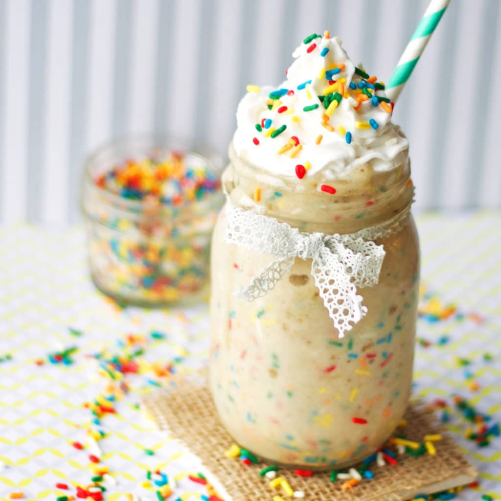 Birthday Cake Protein Powder
 Birthday Cake Protein Shake Healthy Dairy Free Paleo