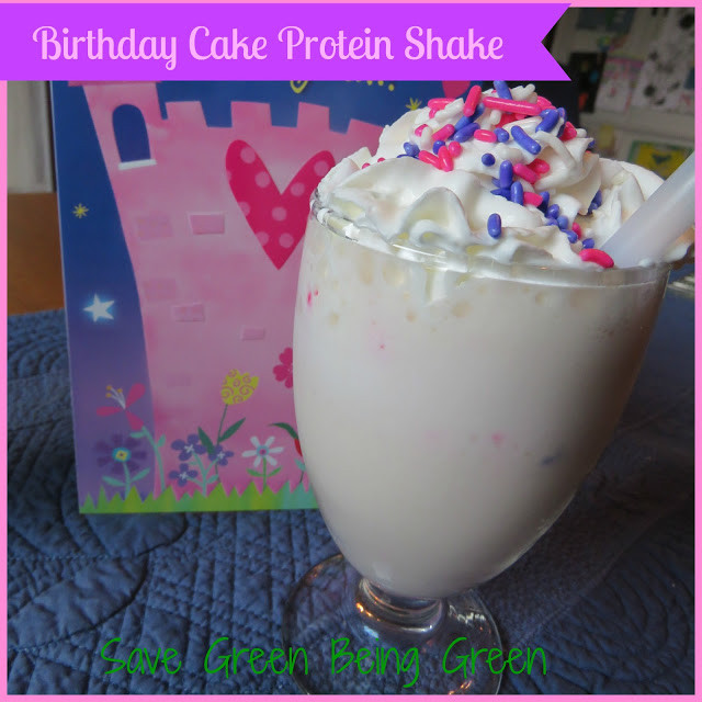 Birthday Cake Protein Powder
 Save Green Being Green Protein Birthday Cake Shake