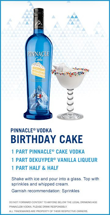 Birthday Cake Vodka
 25 best ideas about Birthday cake martini on Pinterest