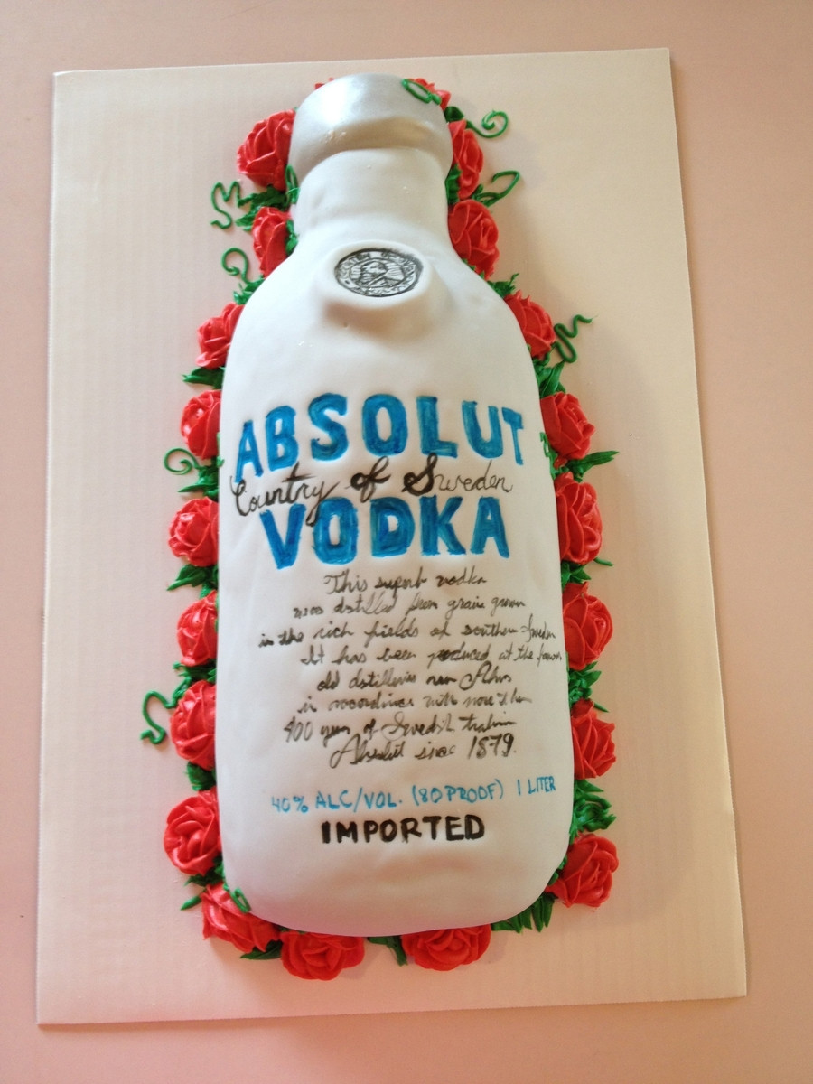 Birthday Cake Vodka
 Absolut Vodka Cake CakeCentral