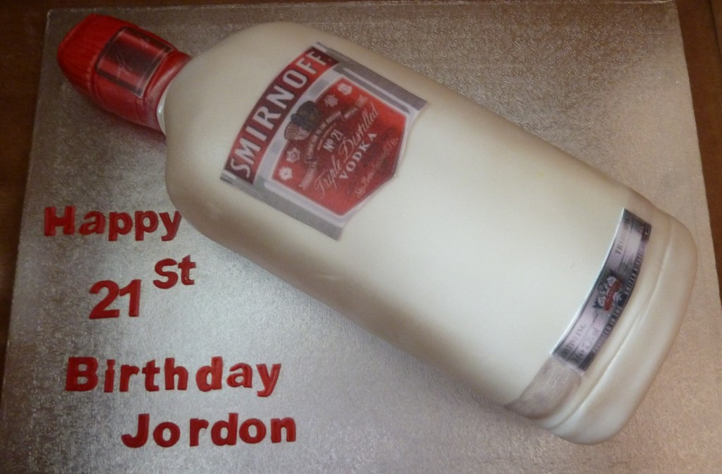 Birthday Cake Vodka
 Vodka Bottle Birthday Cake