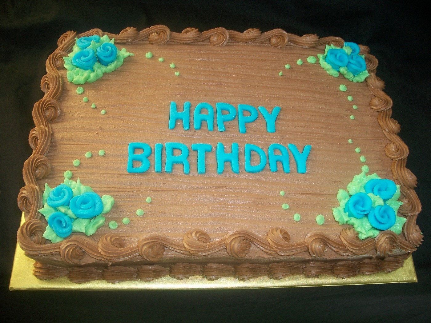 Birthday Sheet Cake
 chocolate birthday sheet cake Cake Decorating munity