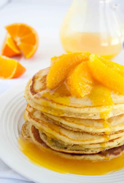 Bisquick Buttermilk Pancakes
 orange pancakes with bisquick