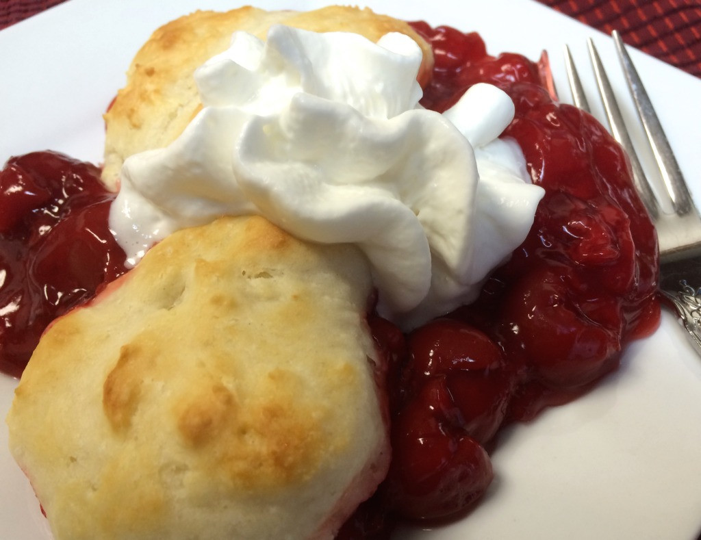 Bisquick Cherry Cobbler
 Mom’s Cherry Cobbler