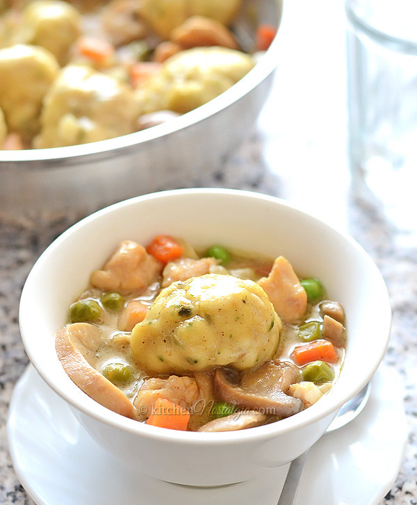 Bisquick Chicken Dumplings
 Chicken Fricassee with Bisquick Dumplings