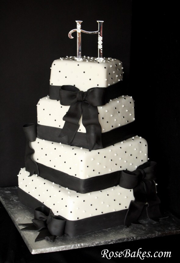 Black And White Cake
 My Wedding Dream Black And White Wedding Cakes