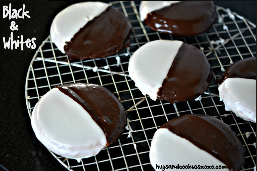 Black And White Cookies Recipe
 BLACK AND WHITE COOKIES THE BEST RECIPE Hugs and