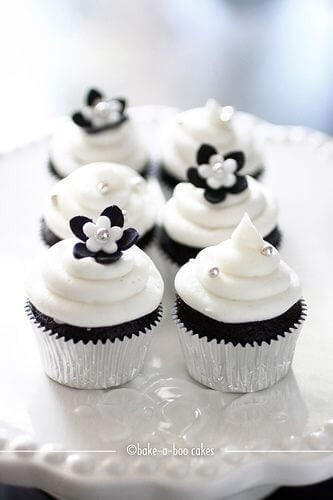 Black And White Cupcakes
 23 Black and White Party Ideas Spaceships and Laser Beams