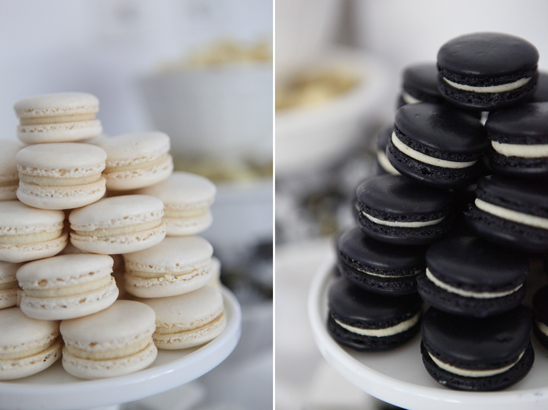 Black And White Desserts
 A Black and White 40th Birthday Dessert Table