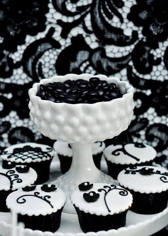 Black And White Desserts
 black and white dessert table 44 – HappyWedd