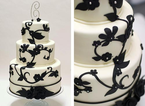 Black And White Wedding Cakes
 Black and White Wedding Cakes Gallery