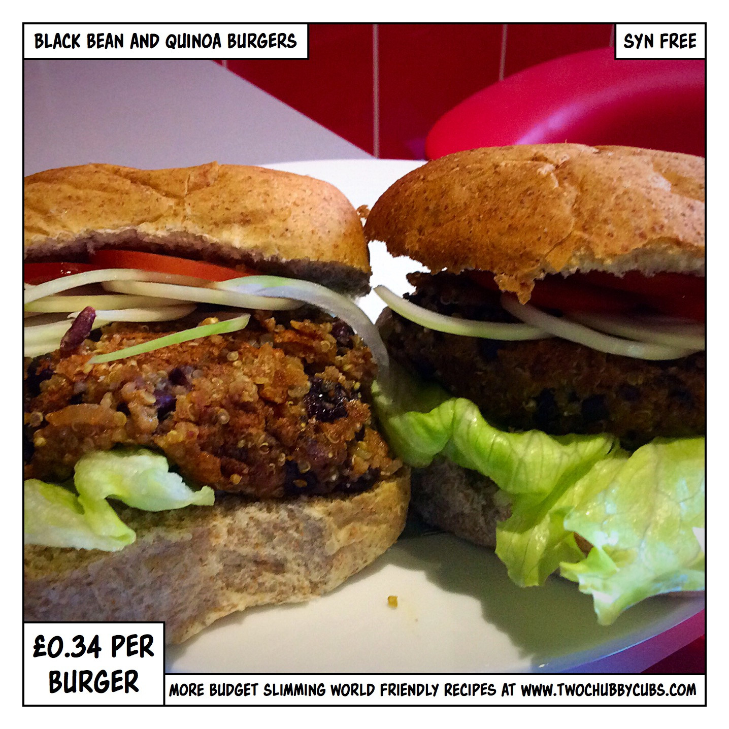 Black Bean And Quinoa Burger
 black bean and quinoa burgers twochubbycubs