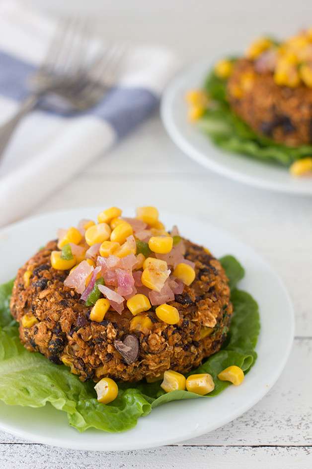 Black Bean And Quinoa Burger
 Spicy Black Bean and Corn Quinoa Burgers