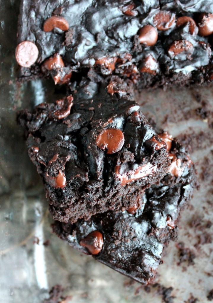 Black Bean Avocado Brownies
 Black Bean Avocado Chocolate Chip Fudge Brownies gluten