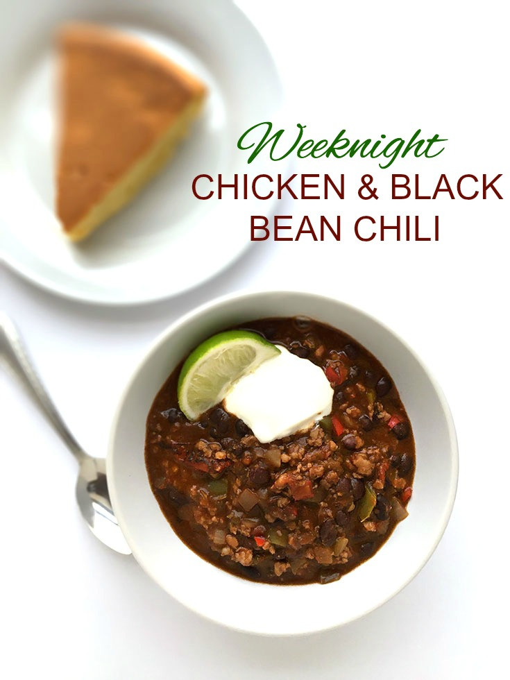 Black Bean Chicken Chili
 Weeknight Chicken and Black Bean Chili Healthier Dishes