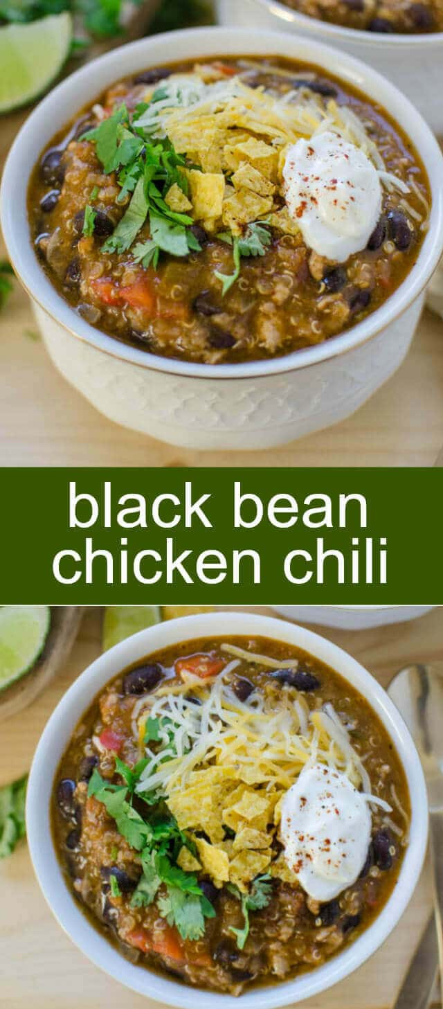 Black Bean Chicken Chili
 easy black bean chicken chili