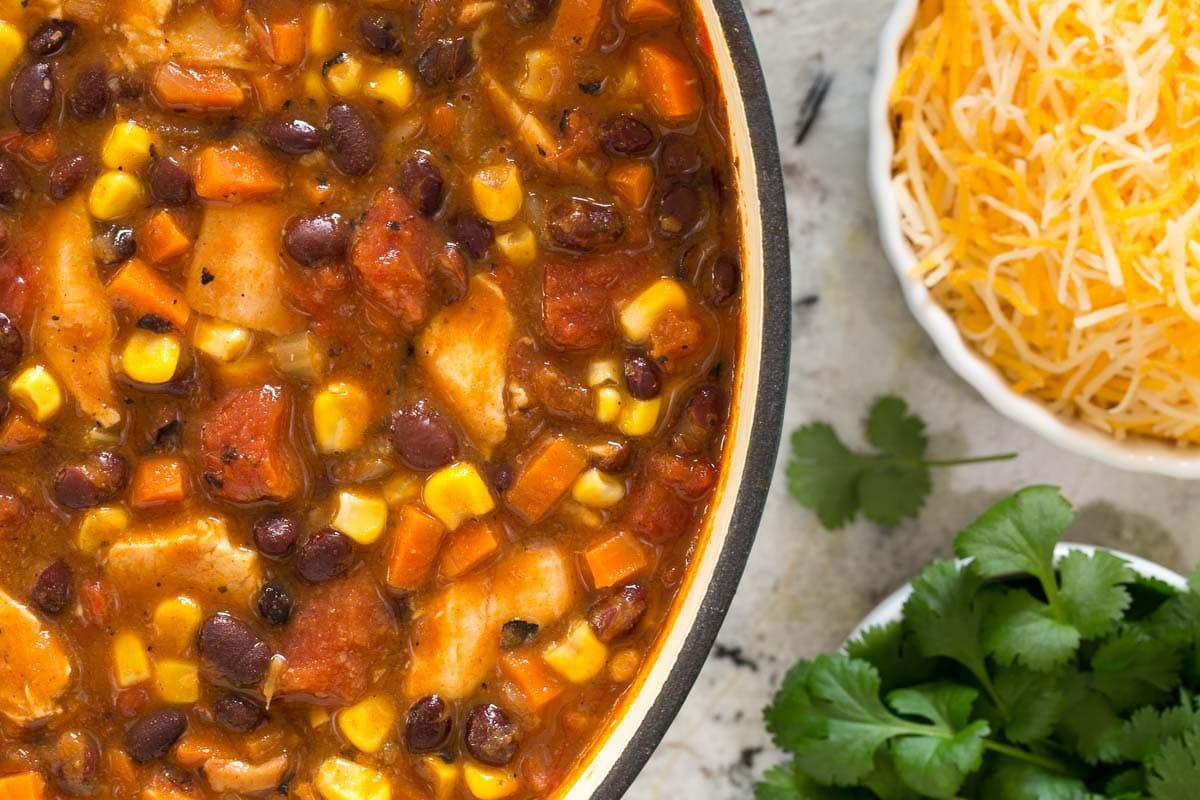 Black Bean Chicken Chili
 Healthy Chicken Black Bean Chili