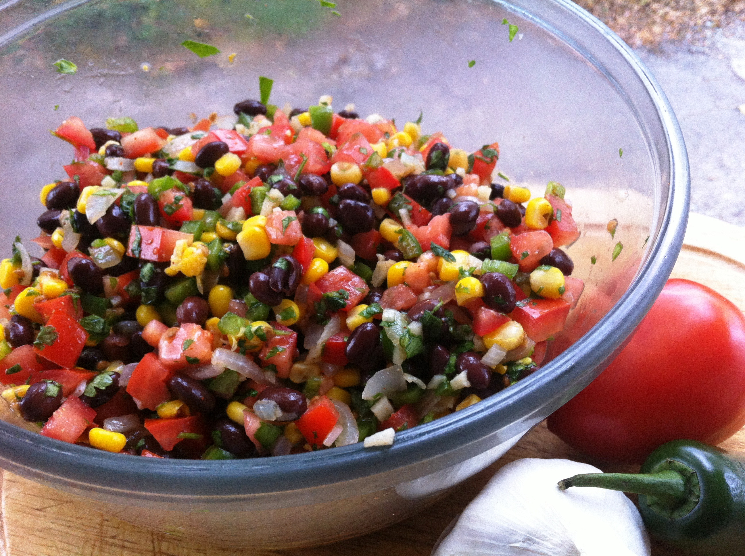 Black Bean Corn Salsa
 Corn Tomato and Black Bean Salsa