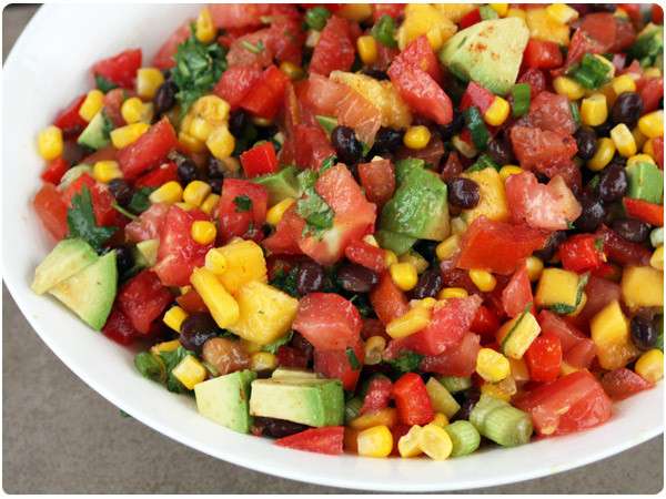 Black Bean Corn Salsa
 Mango Corn & Black Bean Salsa