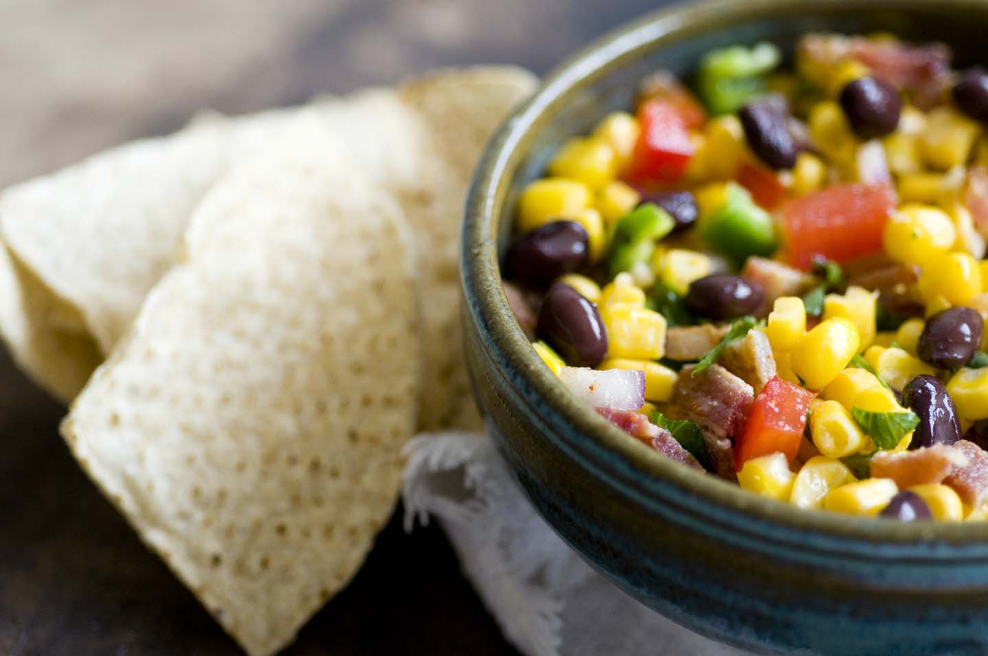 Black Bean Corn Salsa
 Corn and black bean salsa recipe