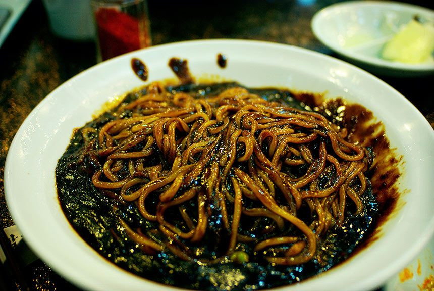 Black Bean Noodles
 Jajangmyeon Black bean sauce noodles Must try food in