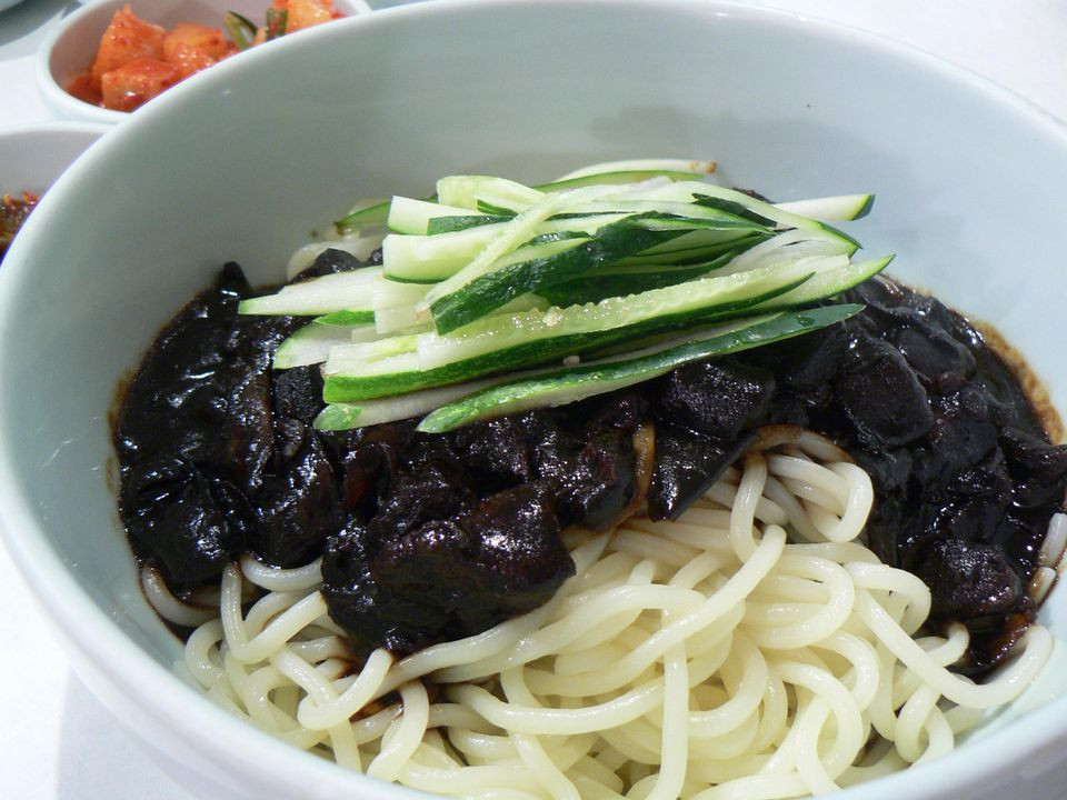 Black Bean Noodles
 Korean Noodles With Black Bean Sauce Recipe